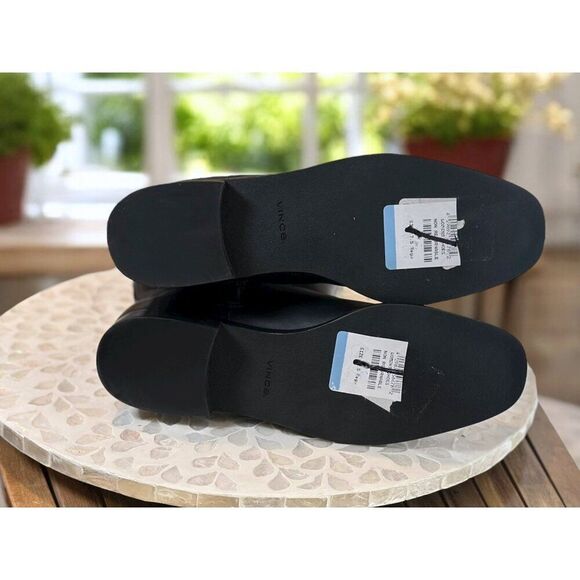 Vince $595 Margaret Black Leather Riding Boots Women’s 7.5 / 38 Knee High Equest - Picture 8 of 9